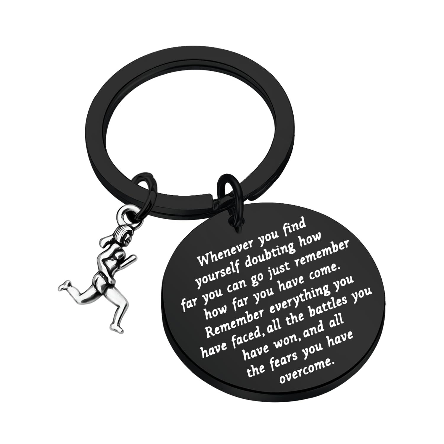 MAOFAED Running Gift Runner Gift Runner Keychain Running Keychain Fitness Gift A