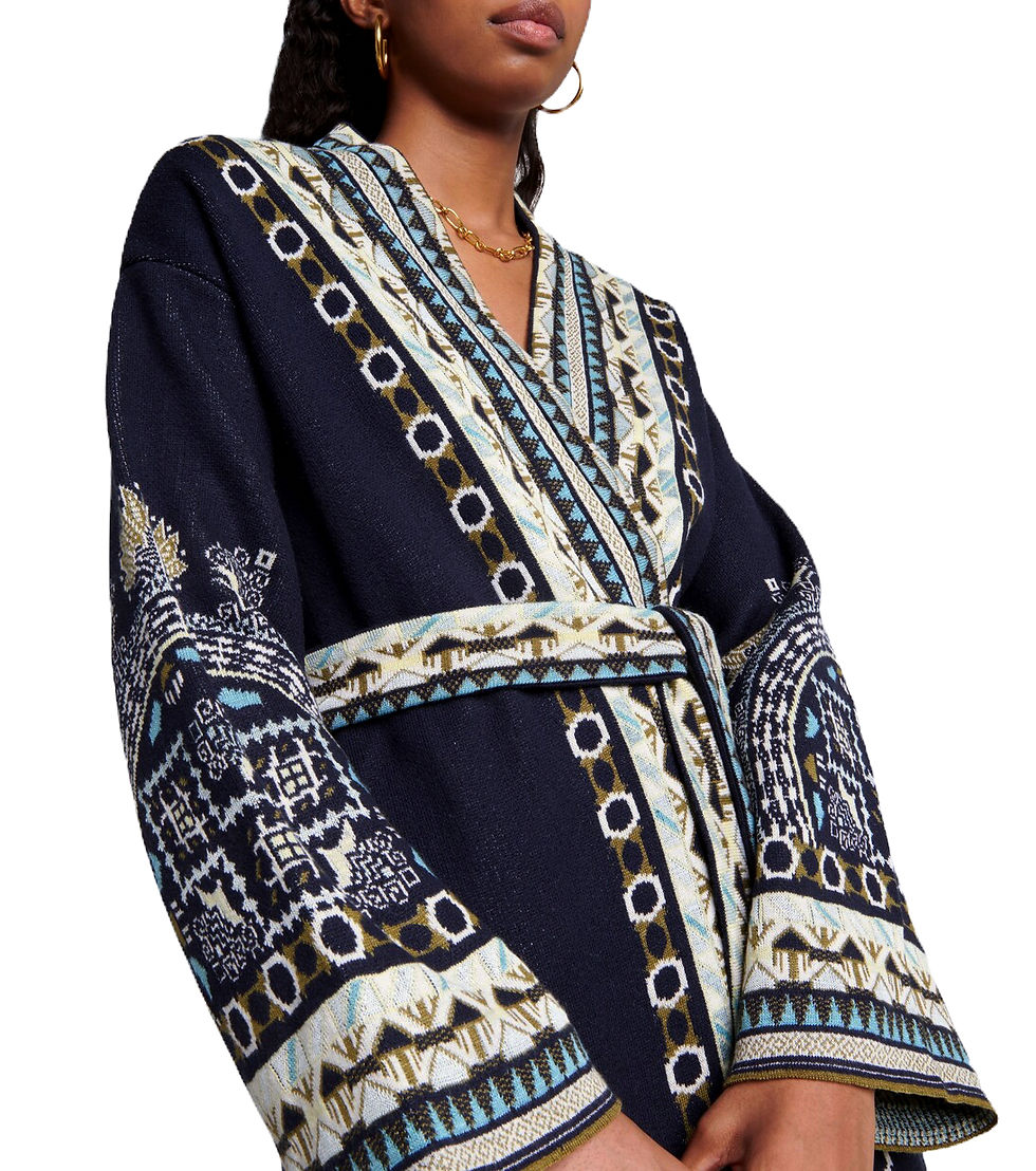 Thumbnail: Etro Jacquard Silk And Linen-Blend Robe