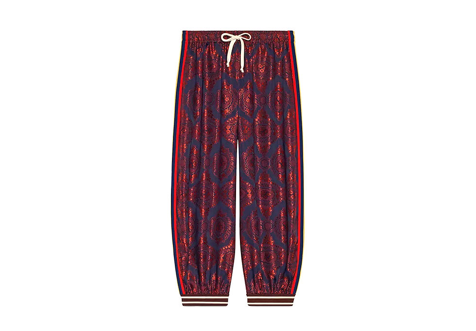 Gucci Multicolor Bi-Material Harem Loung Pants