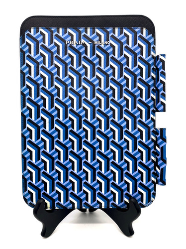 Prada Geometric Pattern Leather iPad Case | jonamega