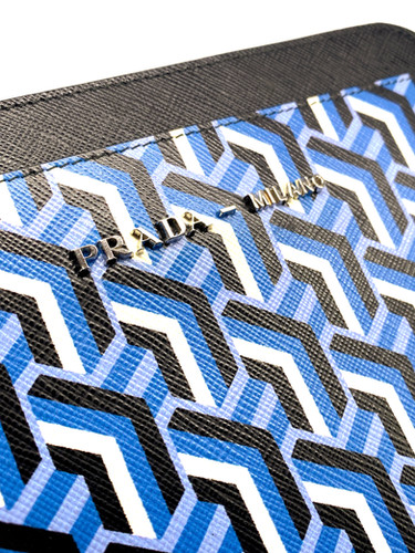 Prada Geometric Pattern Leather iPad Case | jonamega