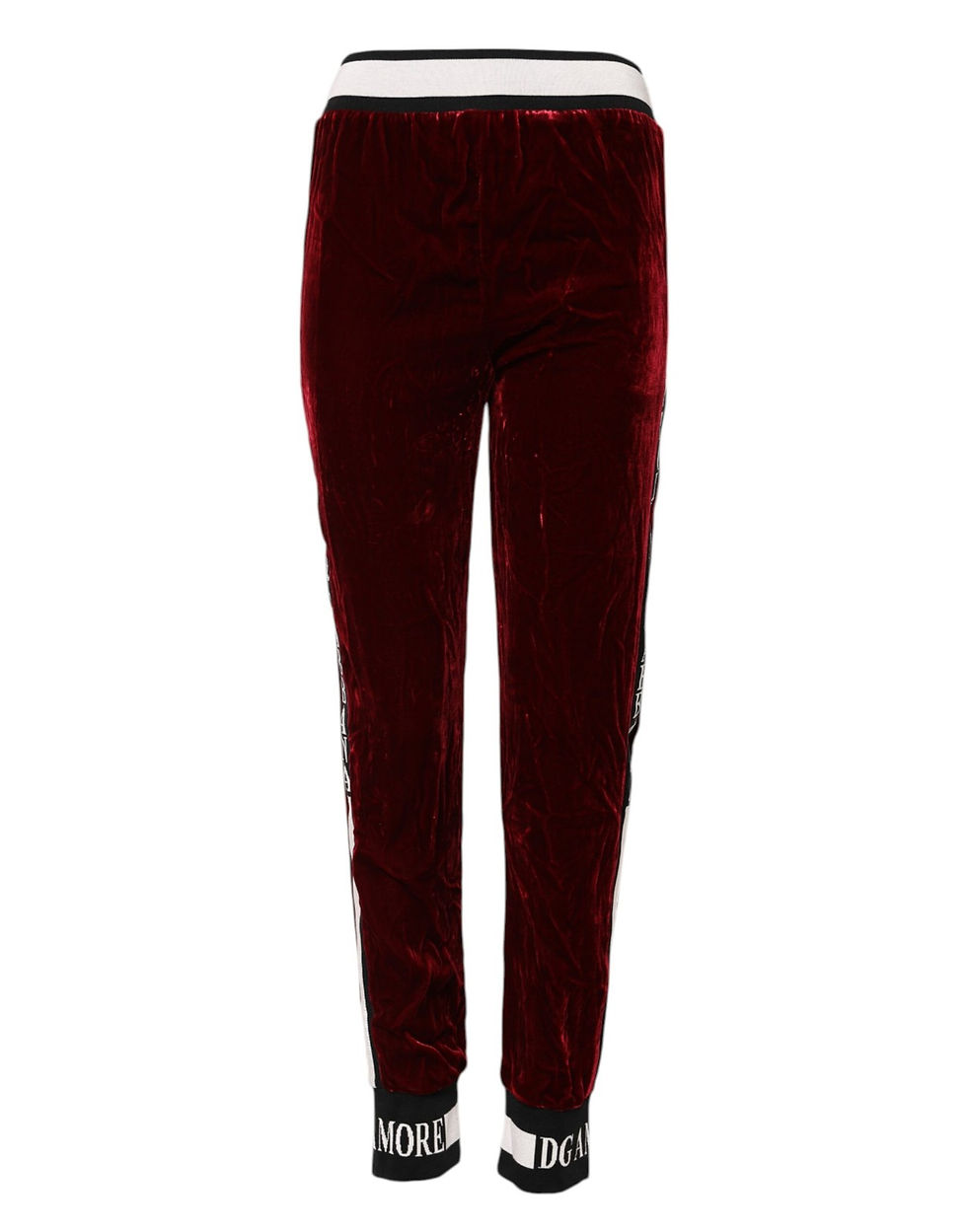 Thumbnail: Dolce & Gabbana Women’s Burgundy Velvet Track Pants
