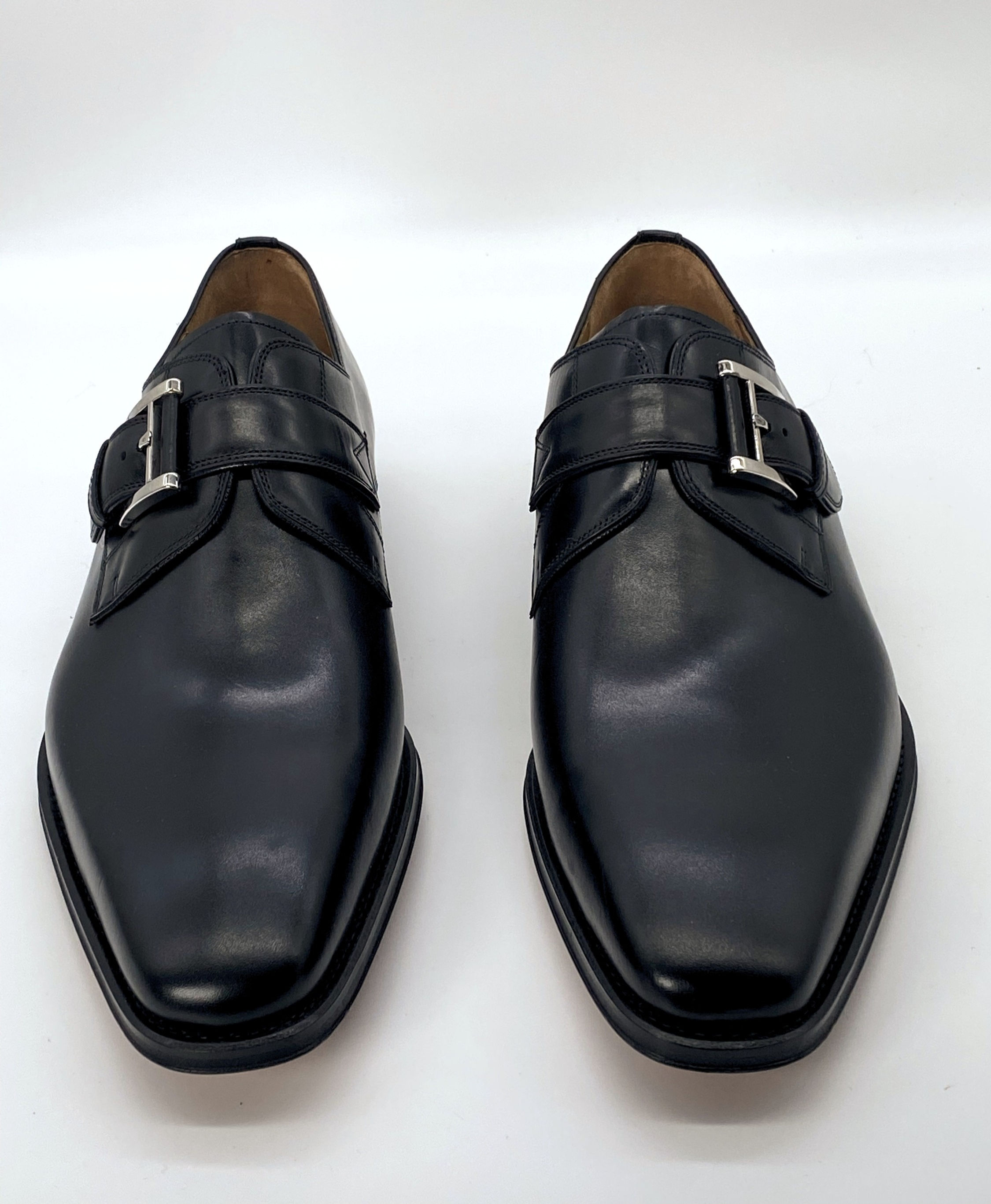MAGNANNI Hudson Leather Monk Strap Loafer