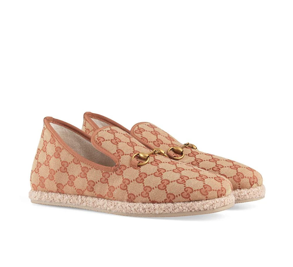 Gucci GG Supreme Horsebit "Summer Hybrid" Loafers