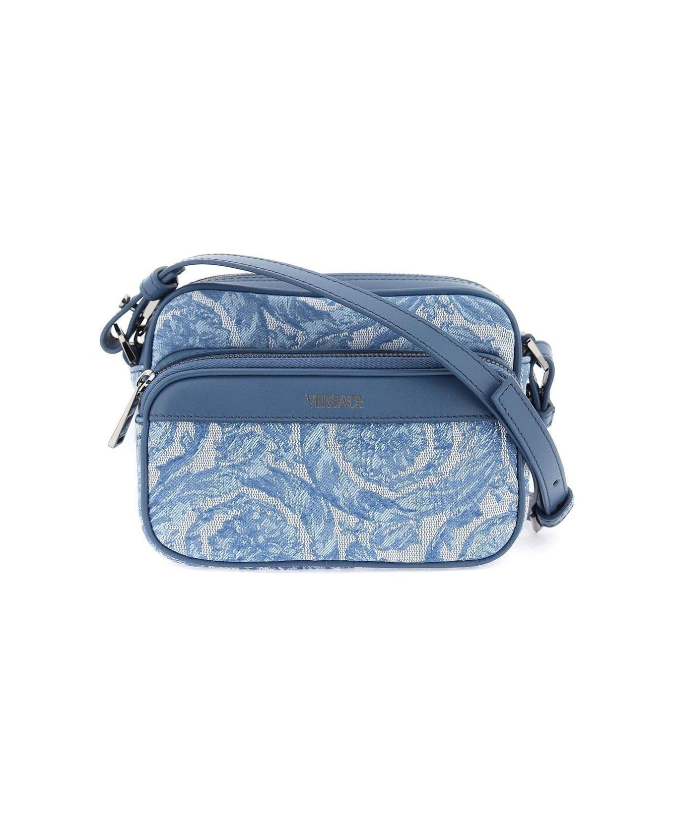 Versace Barocco Jacquard Messenger Bag – Baby Blue