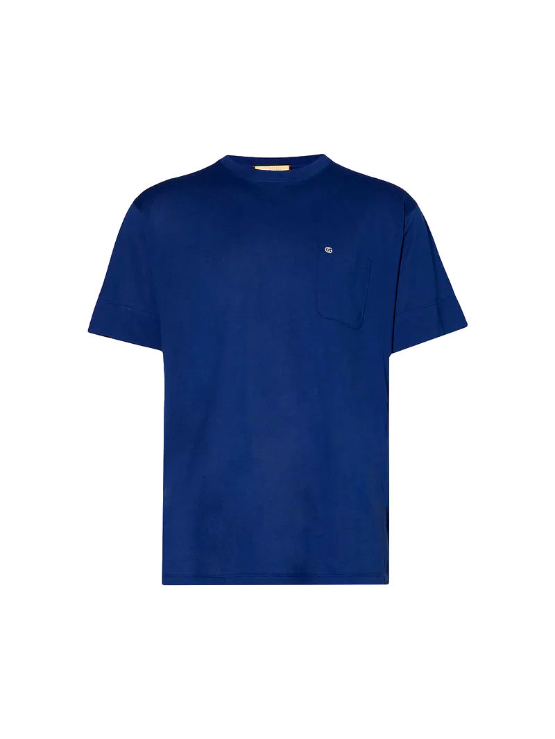 Gucci Logo-Embroidered Patch-Pocket T-Shirt