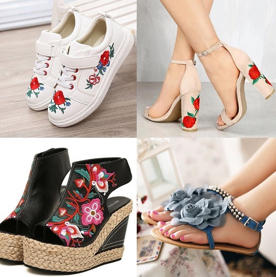 Os sapatos tendência