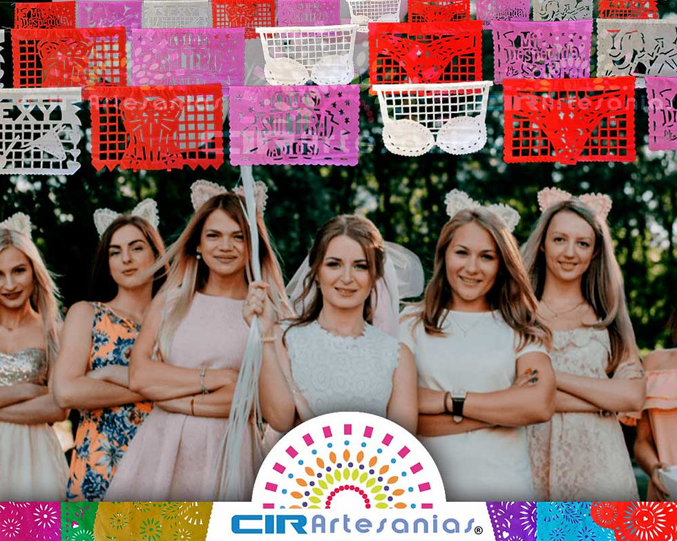 Miniatura: Paquete con 10 tiras de papel picado, Despedida de Soltera Tamaño 1/4