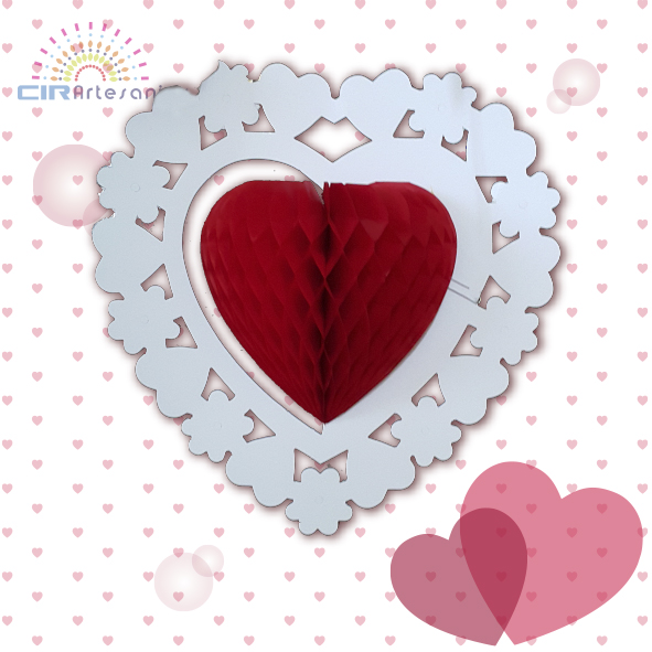 Papel picado. Corazon.