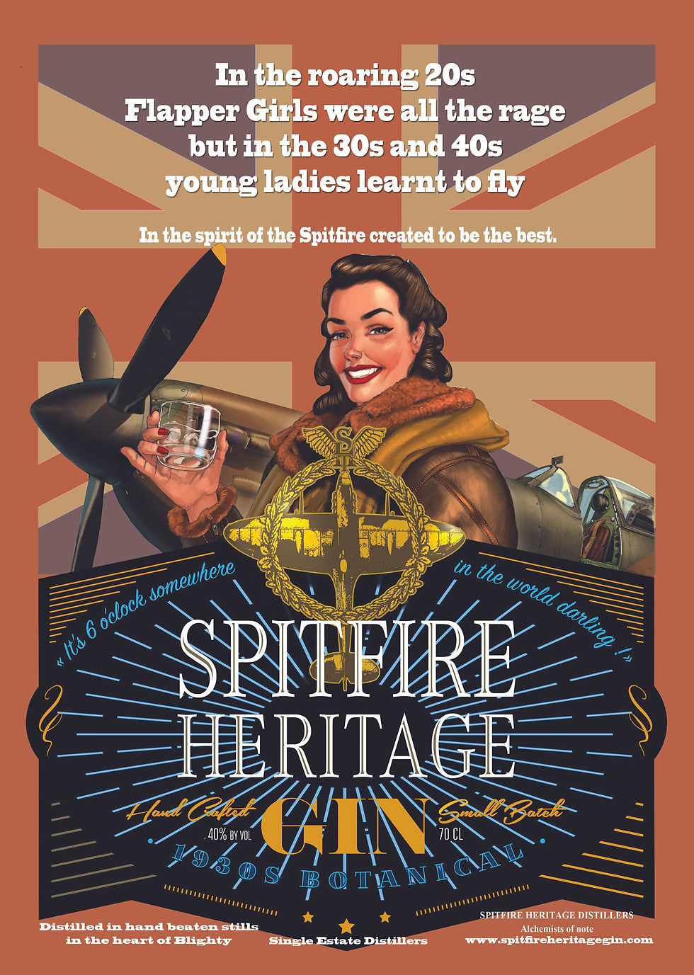 SPITFIRE HERITAGE GIN - POSTER