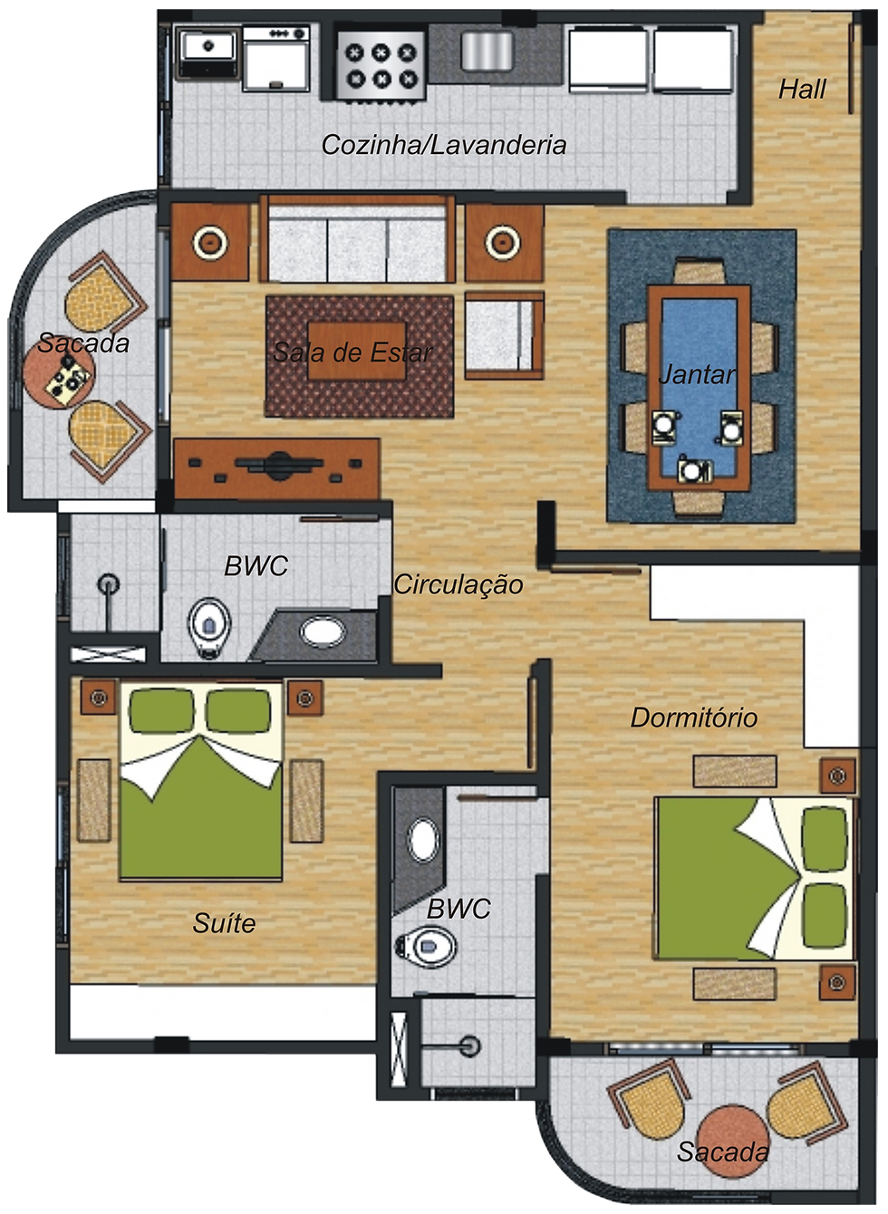 Apartamentos 102-202-302
