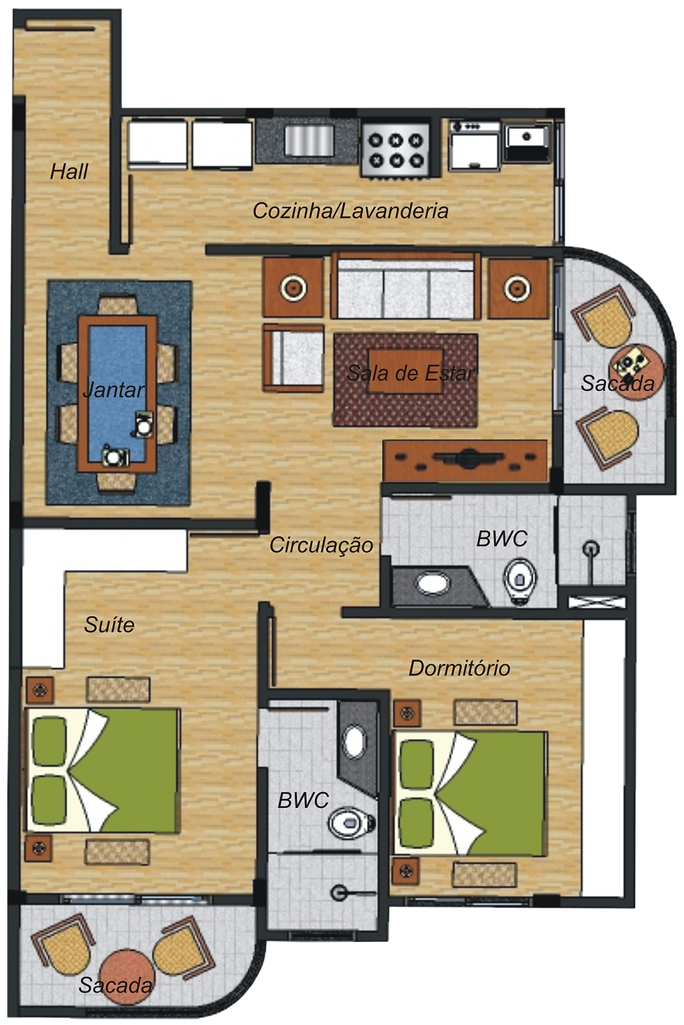 Apartamentos 103-203-303