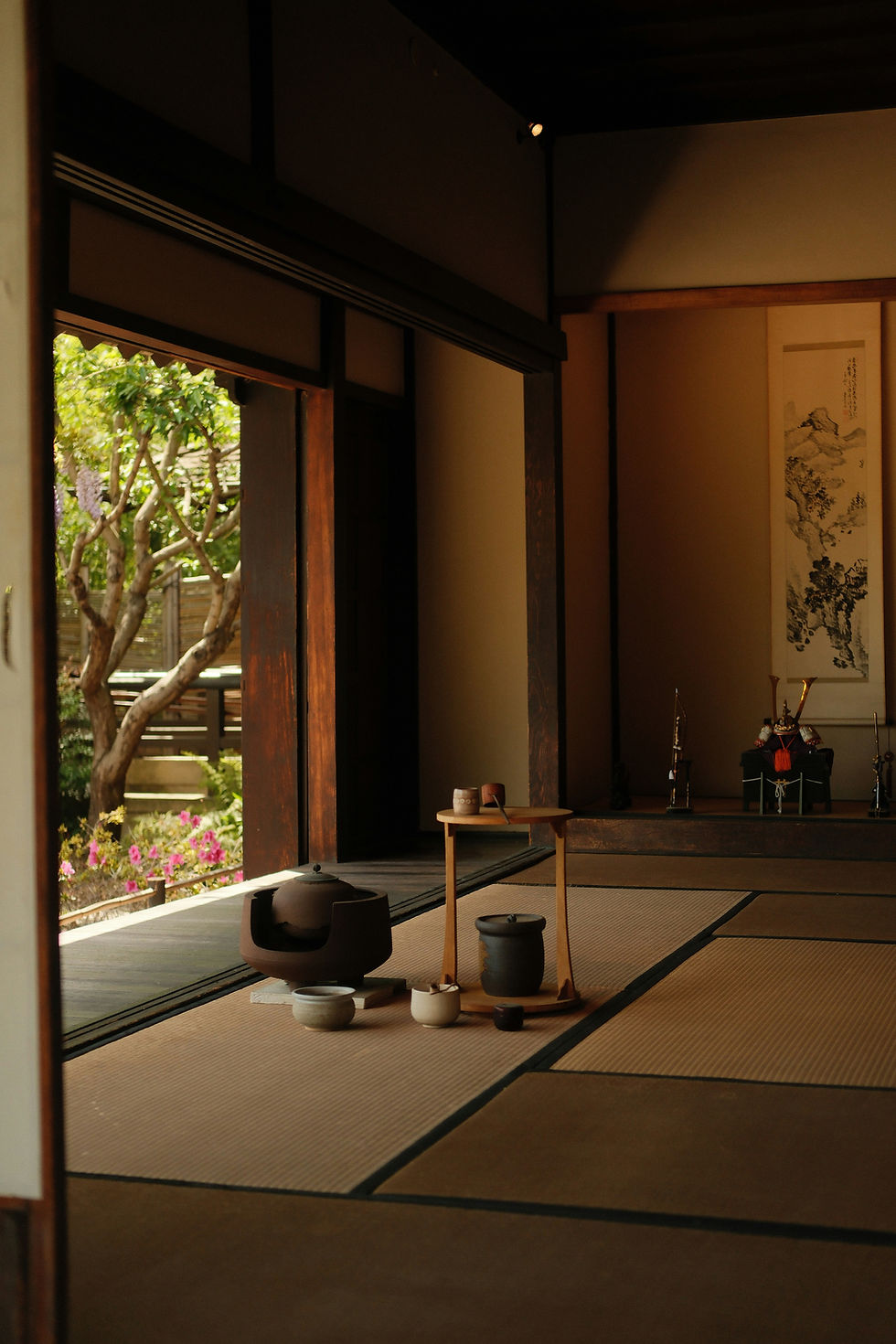 Japanese tea room inspired by Zen philosophy