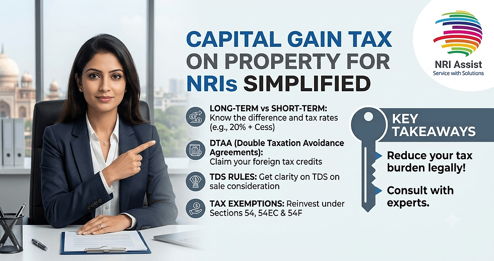 Capital Gains Tax on Property for NRIs: A Simplified Guide