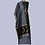 Thumbnail: Grey & Black Handwoven Chanderi Cotton Silk Suit Fabric With Elaborate Work