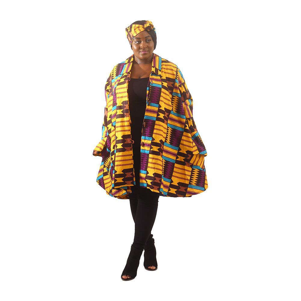 Umbrella Jacket: Kente