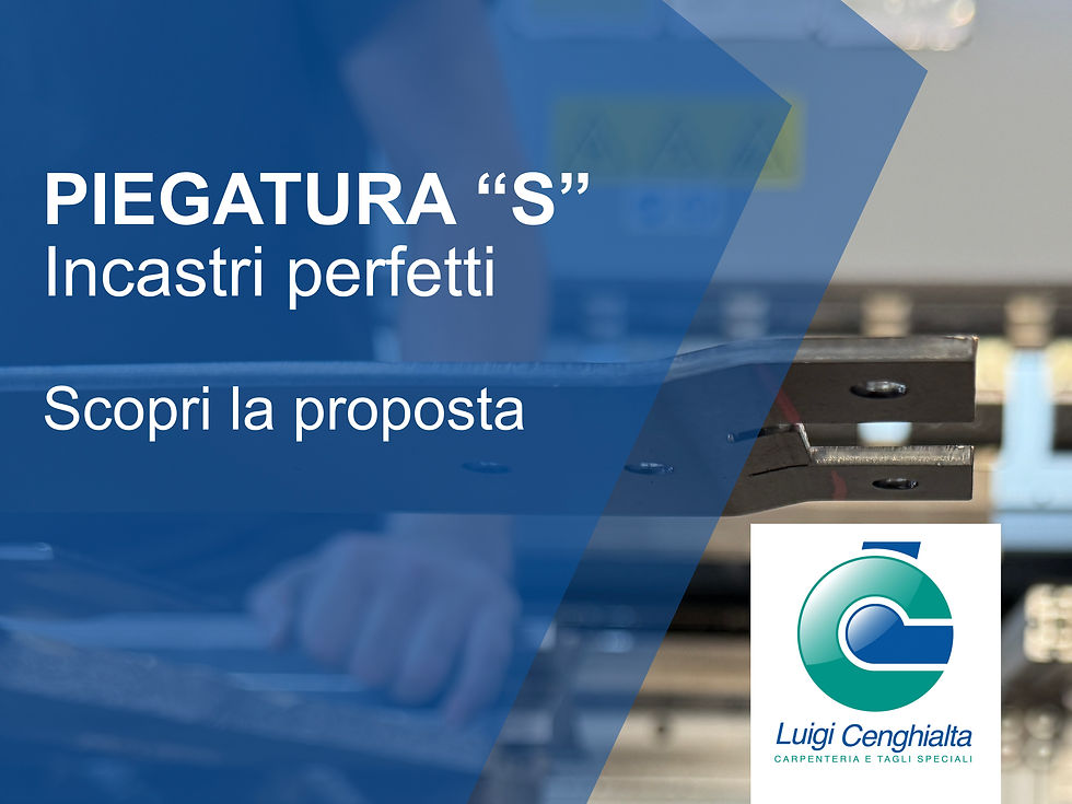 Piegatura lamiera a S stretta con punzone speciale – lavorazione compatta per componenti da incastro
