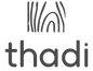 Thadi logo. Wood grain