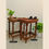 Thumbnail: Pair of narrow end tables with tray-style tops and rounded legs - Re:Thadi, Delhi