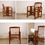 Thumbnail: 7th Mile all wood chair in multiple angles