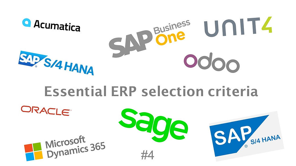 Essential ERP selection criteria