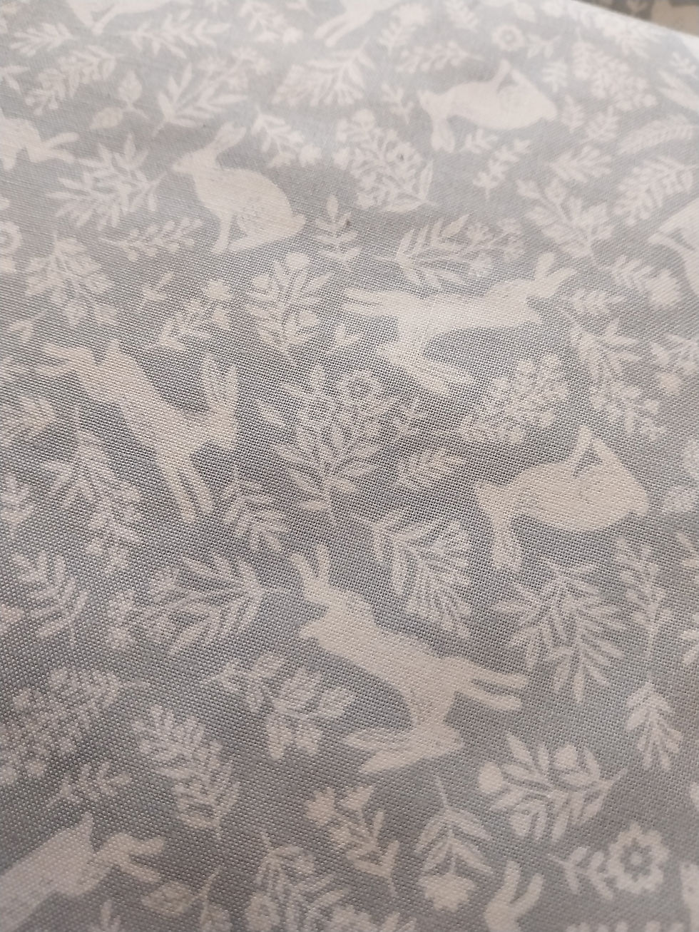 Foxwood Bounding Bunnies on Grey