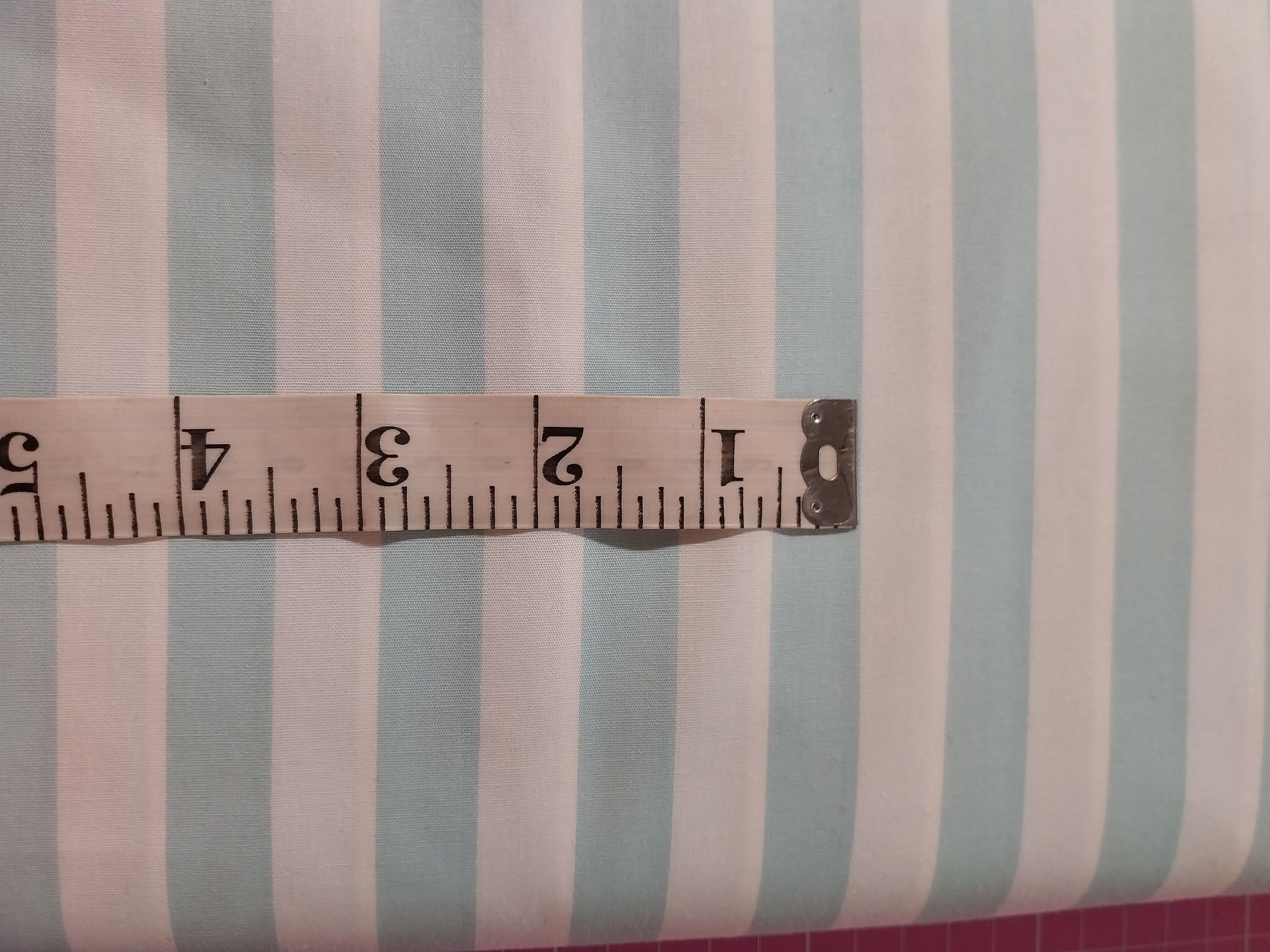 Sevenberry Minty Blue and White Stripes