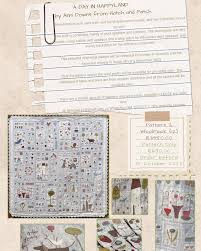 Thumbnail: A Day in Happy Land Quilt Pattern - Anni Downs - Hatched and Patched