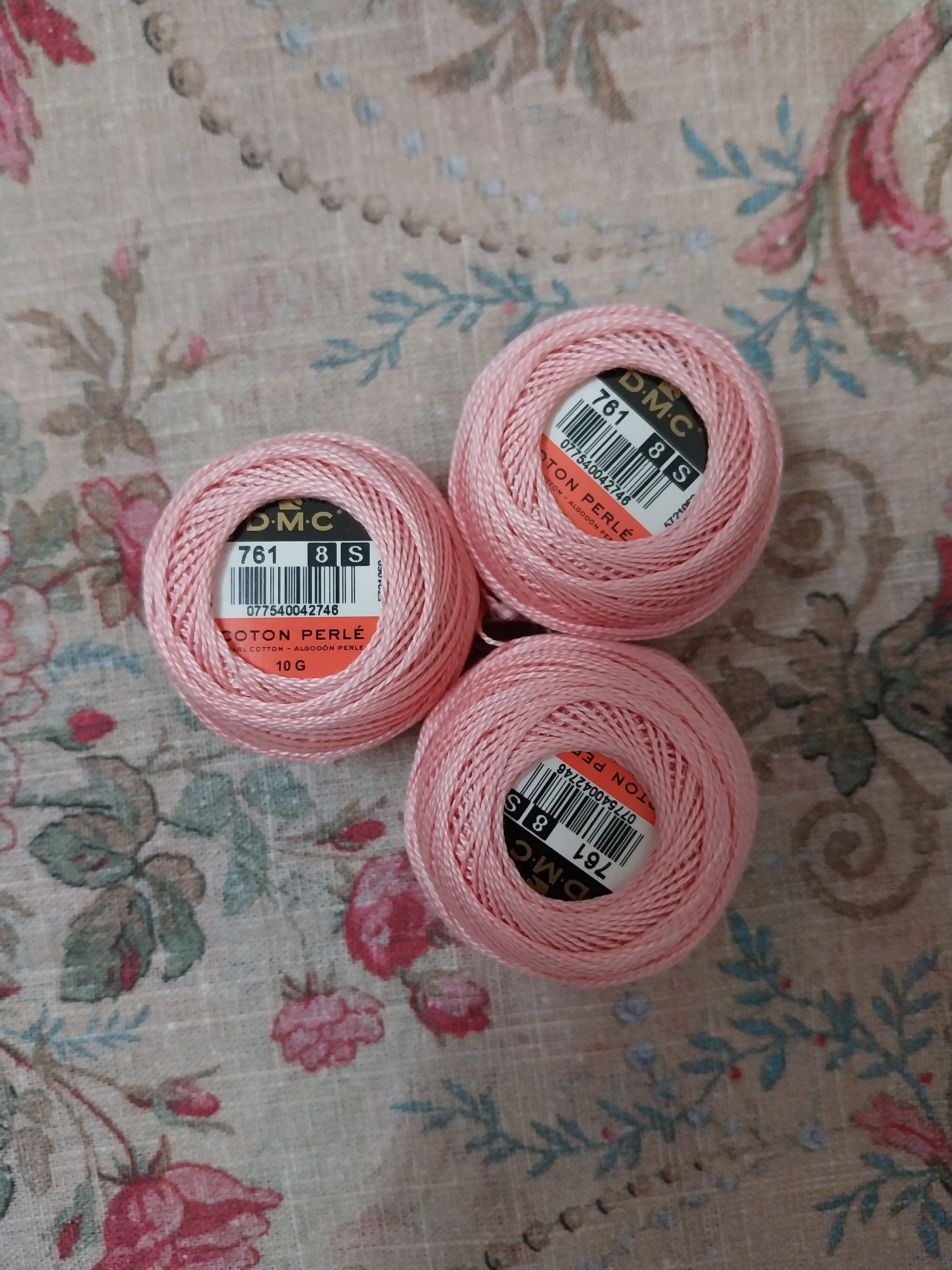 DMC Perle Cotton Ball Size 8 - No. 761 - Light Salmon