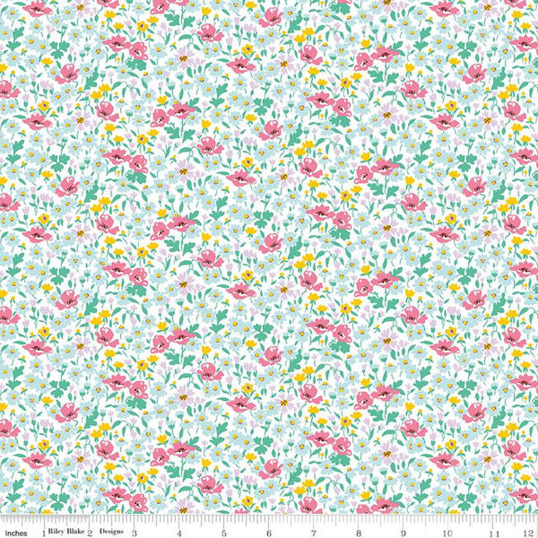 Liberty Riviera Collection Wildflower Poppy