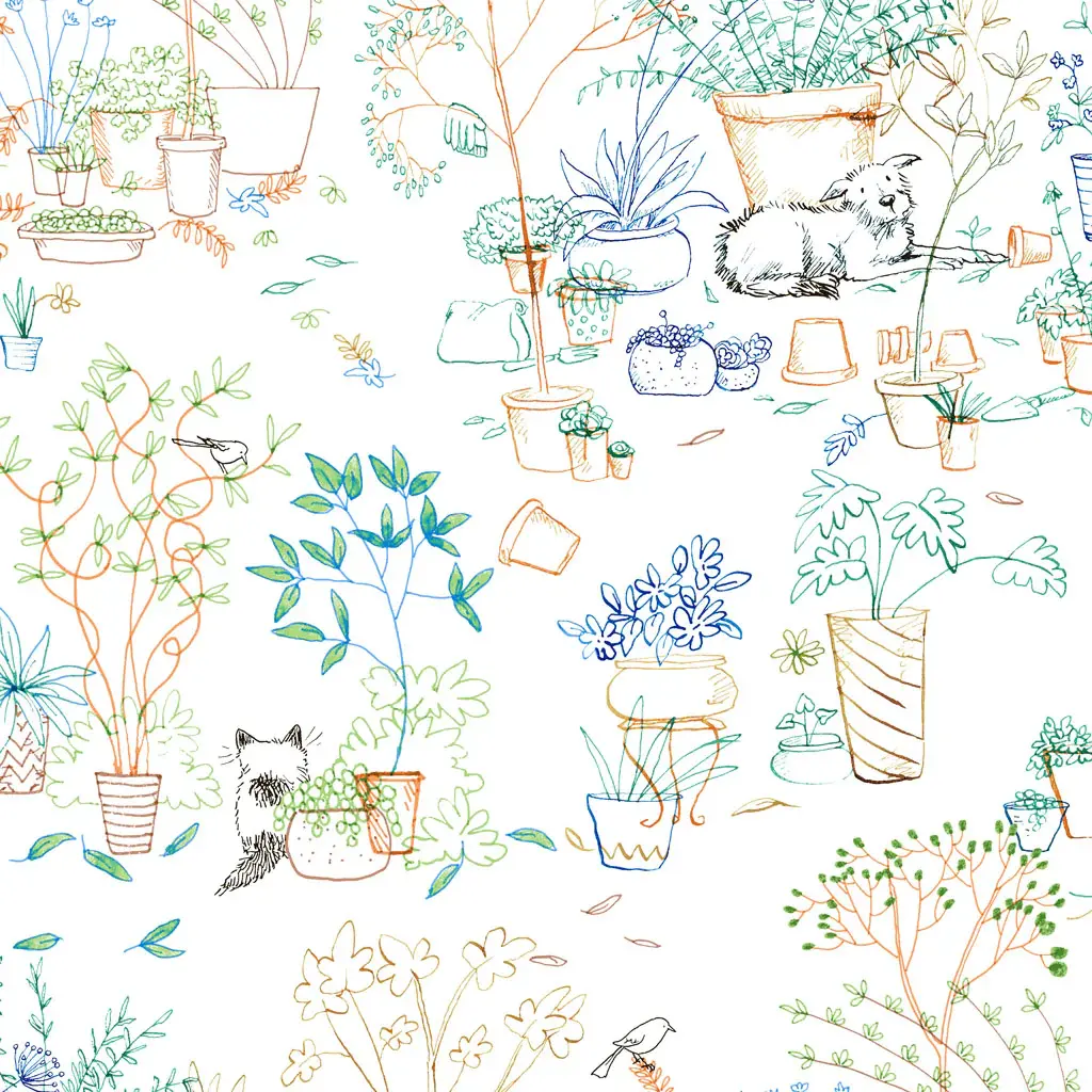 What Friends are For Linework Multi Colour - Clothworks