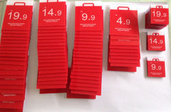 Placas personalizadas ponto de venda