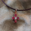 Thumbnail: Ruby Byzantine Cross Pendant