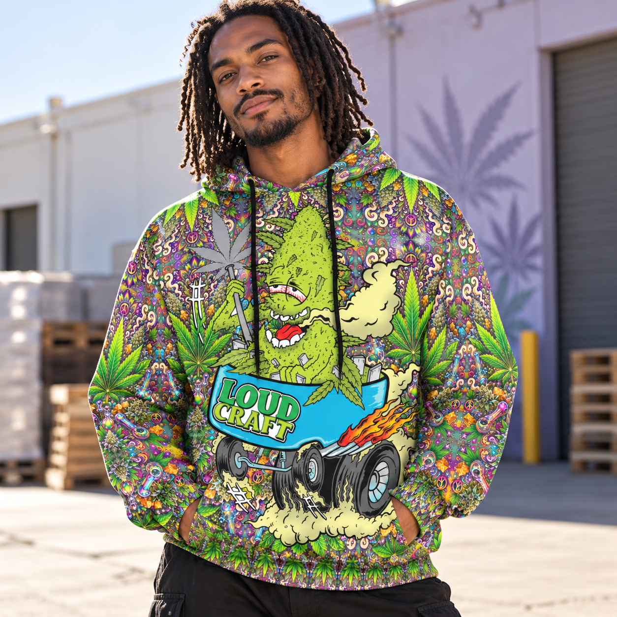 Top Fuel Cherry LC Hoodie modeled lifestyle image