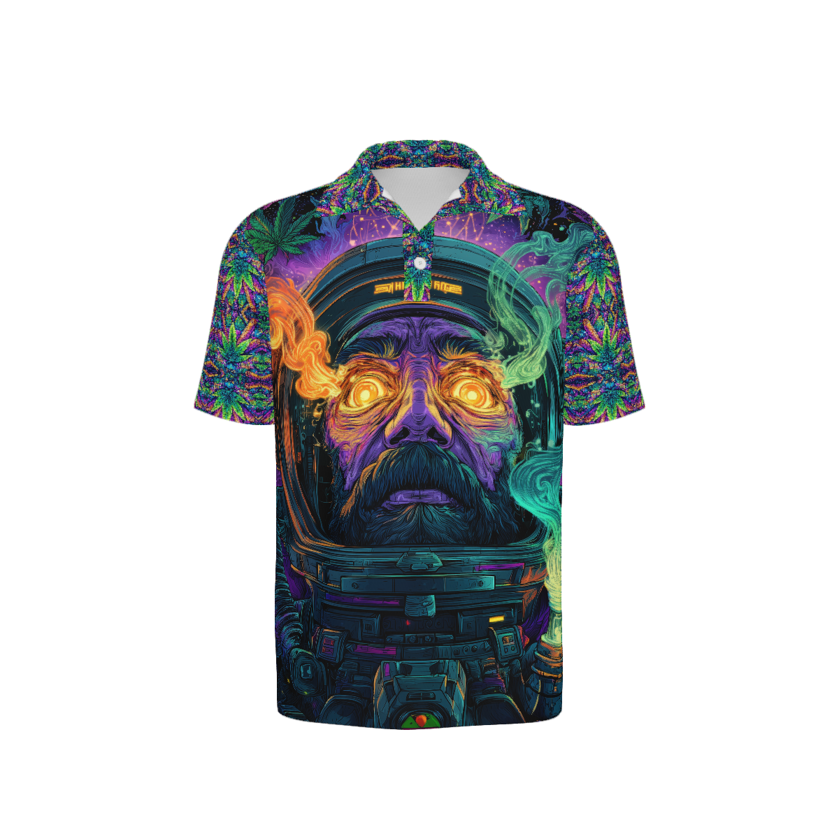 Hallucinaught Cosmic Smoke Polo Shirt — Variant 1