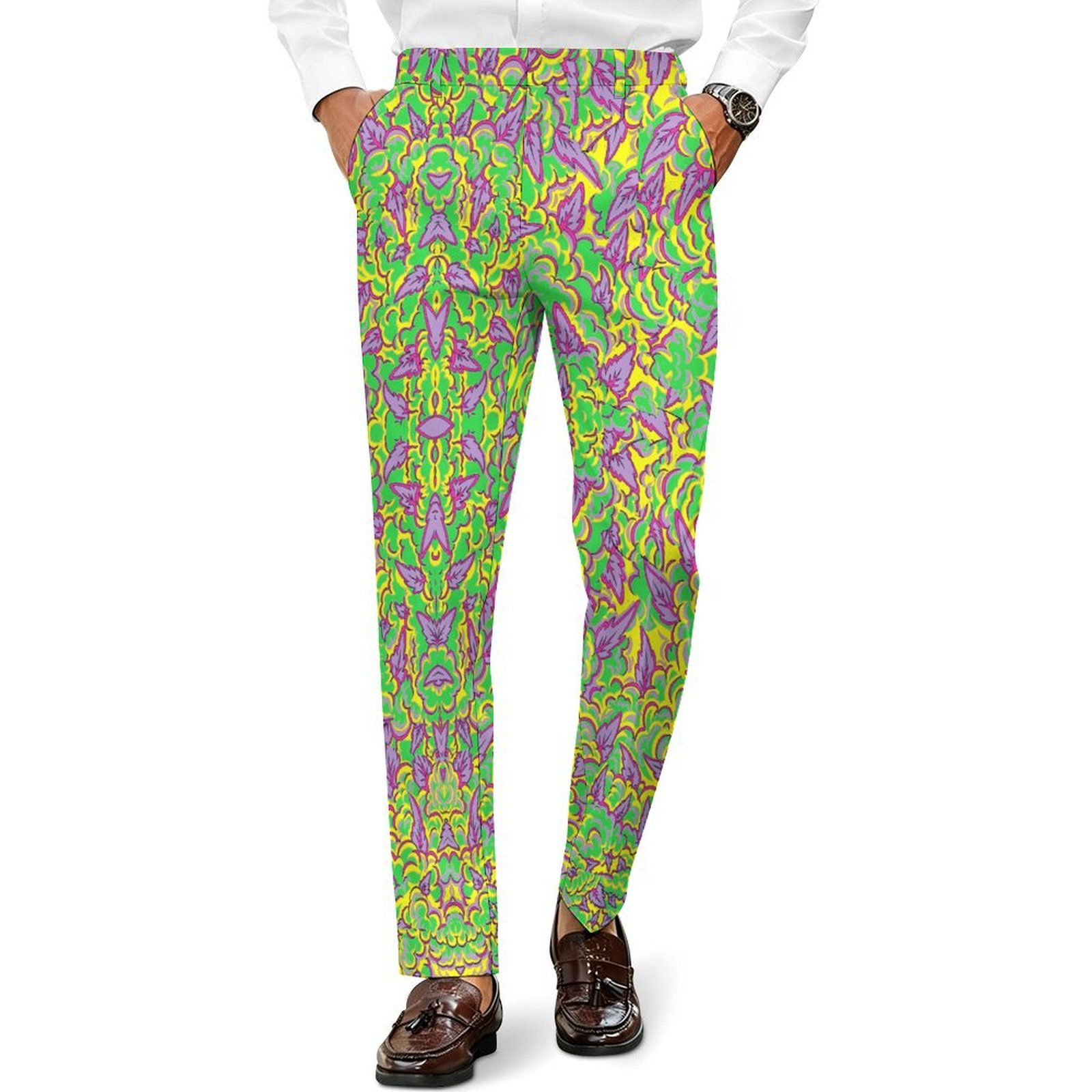 Lemon-Lime Punchicle Dress Pants