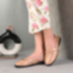 Thumbnail: Marswalk Stavanger Elegant Nude Beige Patent Slingback Flats for Women