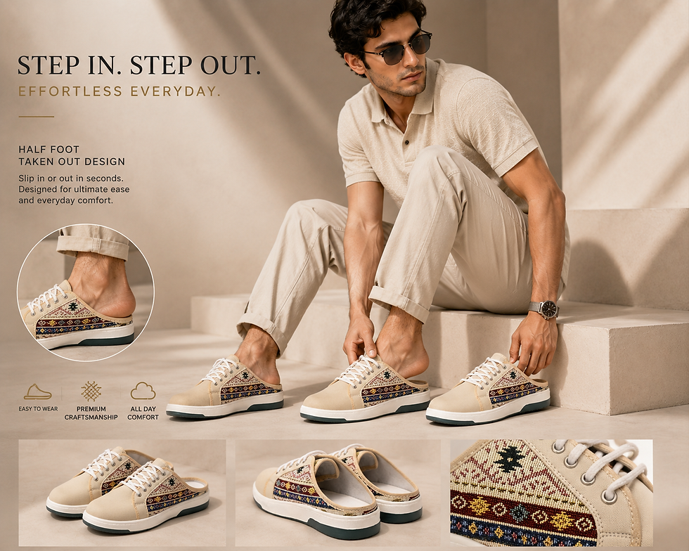 Thumbnail: Marswalk Mens Kosa Canvas Shoes