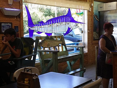 Interior view of Ward's Seafood Market in Clearwater, Florida