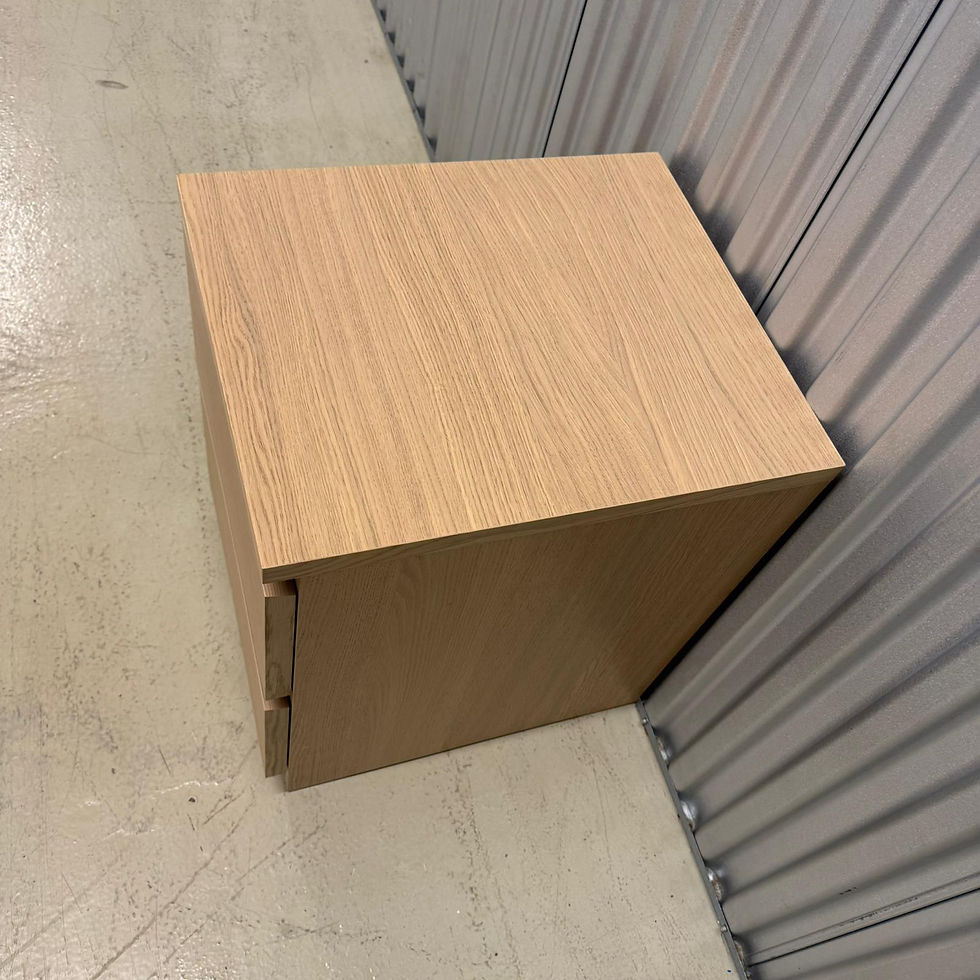 Thumbnail: IKEA MALM bedside tables with 2 drawers, in good condition. 