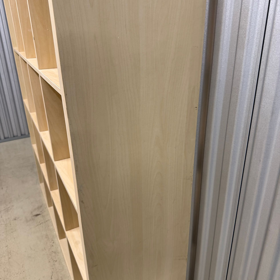 Thumbnail: IKEA KALLAX 16 cubes shelving unit, in good condition. 