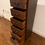 Thumbnail: Boston 5 Drawer Wooden Chest of Drawers Dark Wood, in good condition.