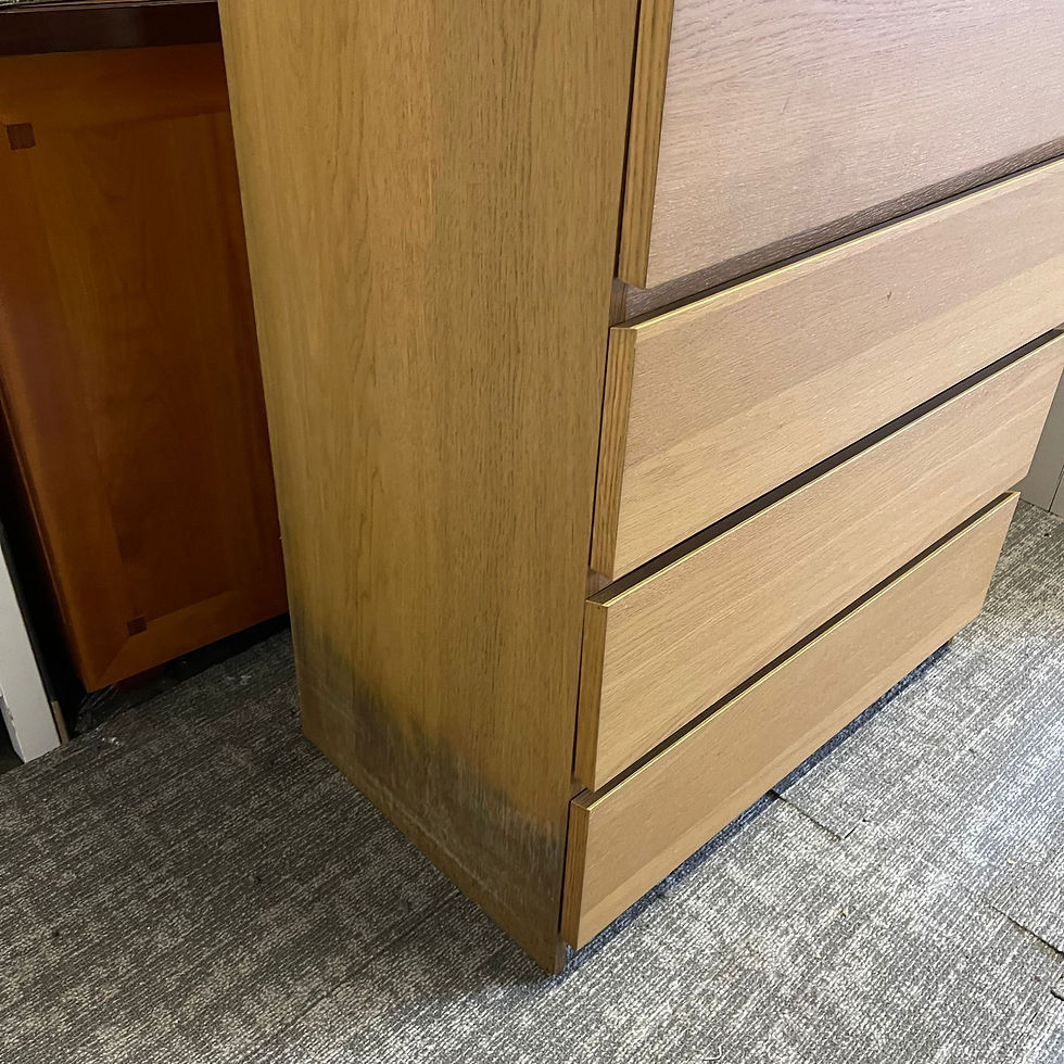 Thumbnail: IKEA MALM chest of 6 drawers, oak, in good condition. 