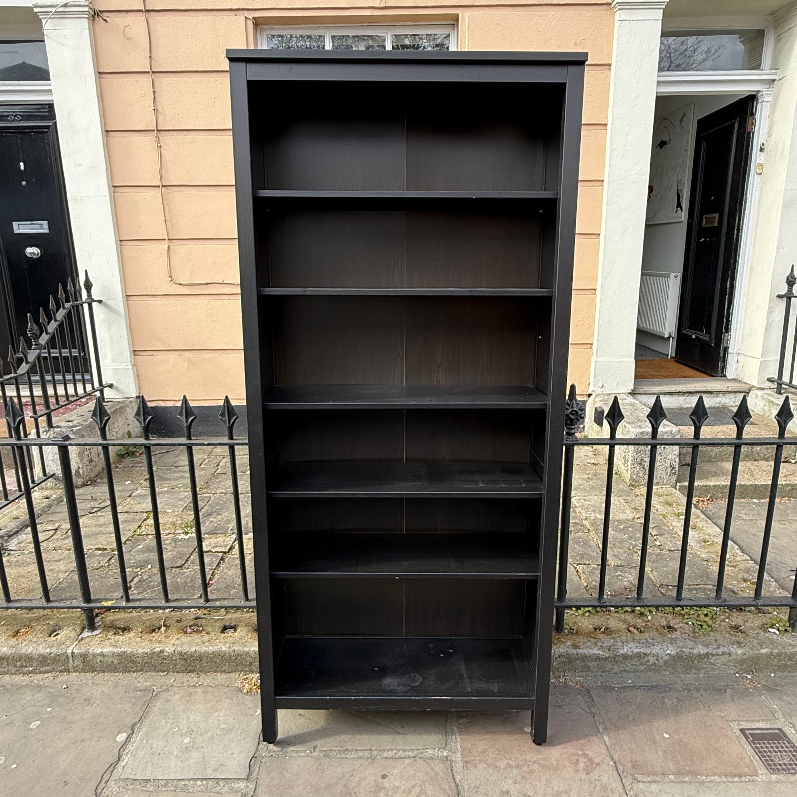 IKEA HEMNES Bookcase, black-brown, in good condition.