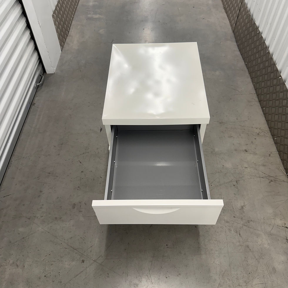 Thumbnail: Ikea WHITE PEDESTAL 3 drawers, in good condition. 