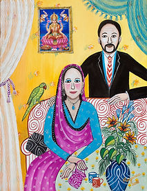 Domestic Bliss 15 x 11 Mixed Media on Pa