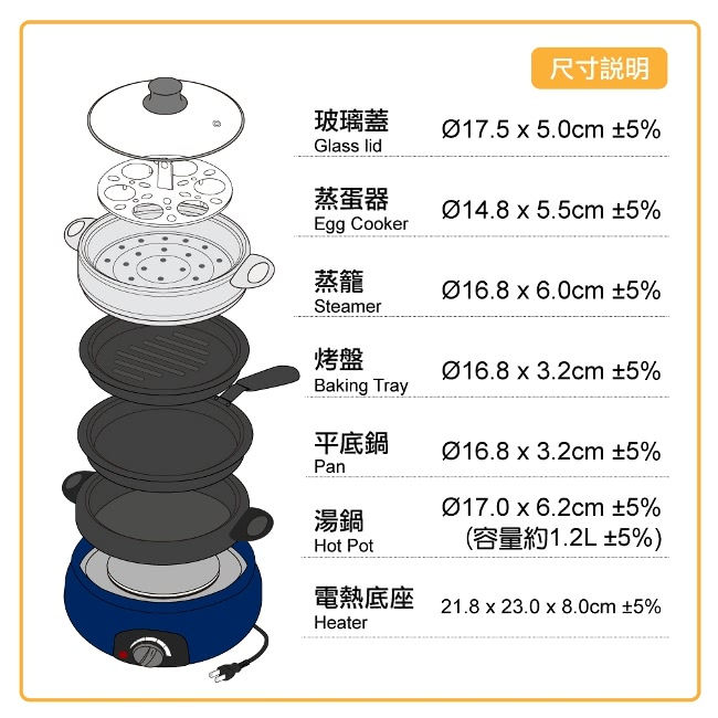 Thumbnail: Enegreen 5-in-1 Electric Hotpot