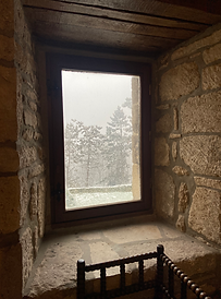 Vue sur jardin au Hameau Arranceau