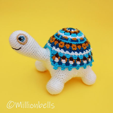 Amigurumi Tortoise PDF Crochet Pattern Animal Magic Mandala Granny Square