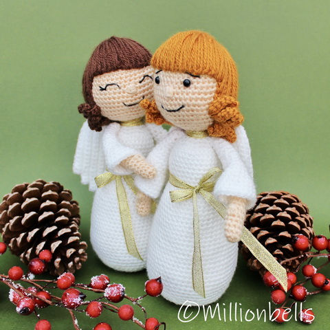 Amigurumi Angel Front Side Christmas Crochet Pattern